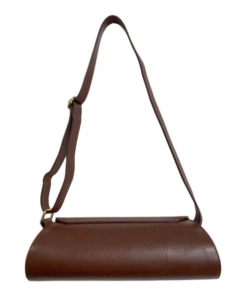 AULENTTI（オウレンティ）AULENTTI  (オウレンティ) ワンショルダーバッグ ツツガタBAG イタリア製　セレモニー ブラウン サイズ:実寸参照の古着・服飾アイテム
