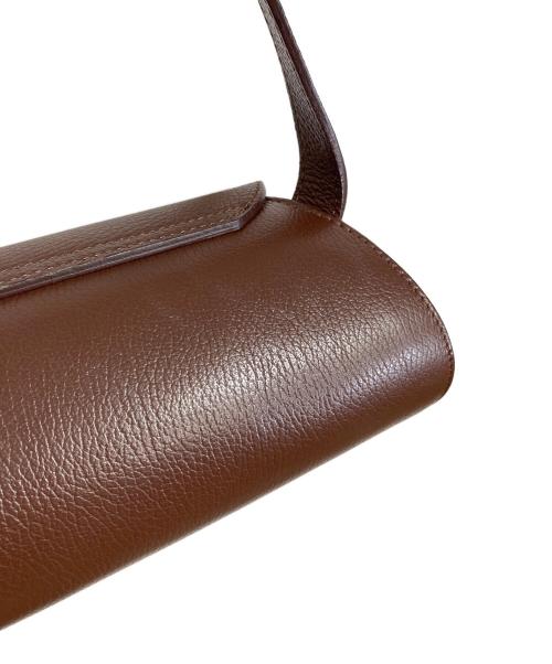 AULENTTI（オウレンティ）AULENTTI  (オウレンティ) ワンショルダーバッグ ツツガタBAG イタリア製　セレモニー ブラウン サイズ:実寸参照の古着・服飾アイテム