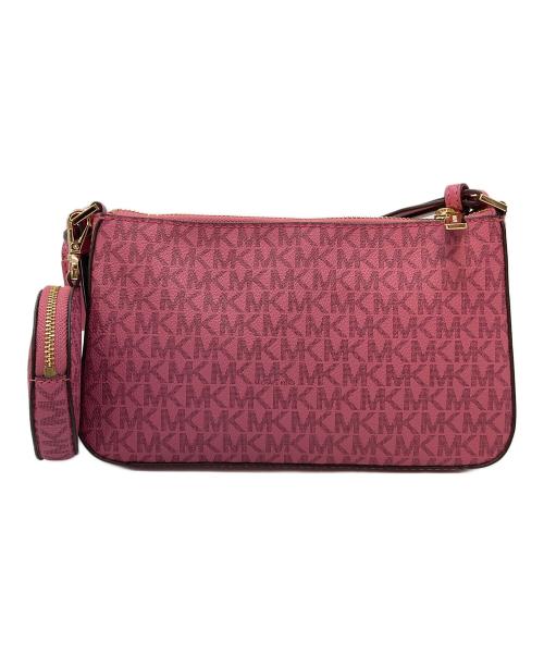 MICHAEL KORS（マイケル・コース）MICHAEL KORS (マイケル・コース) ジェット セット トラベル シグネチャー ショルダーバッグ　セレモニー ピンク サイズ:実寸参照の古着・服飾アイテム