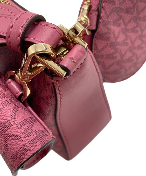 MICHAEL KORS（マイケル・コース）MICHAEL KORS (マイケル・コース) ジェット セット トラベル シグネチャー ショルダーバッグ　セレモニー ピンク サイズ:実寸参照の古着・服飾アイテム
