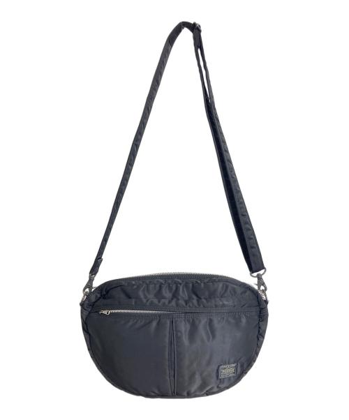 PORTER（ポーター）PORTER (ポーター) ハーフムーンショルダーバッグ　タンカー　ショルダーバッグ　日本製 ブラック サイズ:実寸参照の古着・服飾アイテム