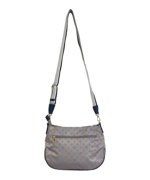 russet（ラシット）russet (ラシット) ナイロンジャガードバッグ　ハンドバッグ　ショルダーバッグ グレー×ネイビー サイズ:実寸参照 未使用品の古着・服飾アイテム