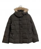BURBERRY LONDONバーバリーロンドン）の古着「ファー付ダウンジャケット」｜ブラウン