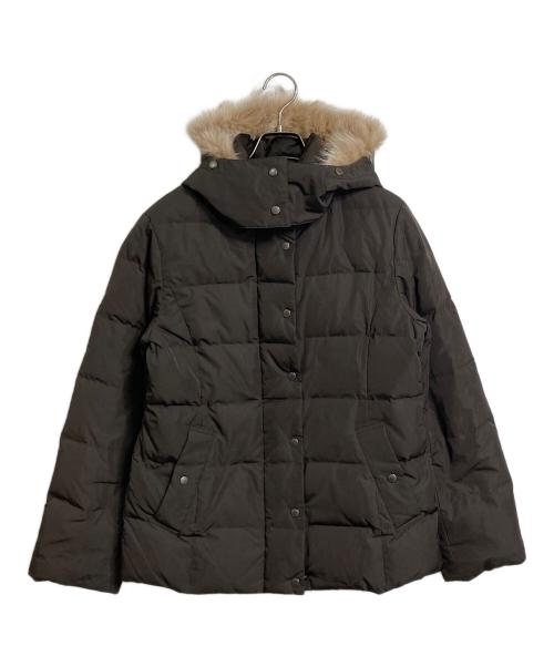 BURBERRY LONDON（バーバリーロンドン）BURBERRY LONDON (バーバリーロンドン) ファー付ダウンジャケット ブラウン サイズ:38の古着・服飾アイテム