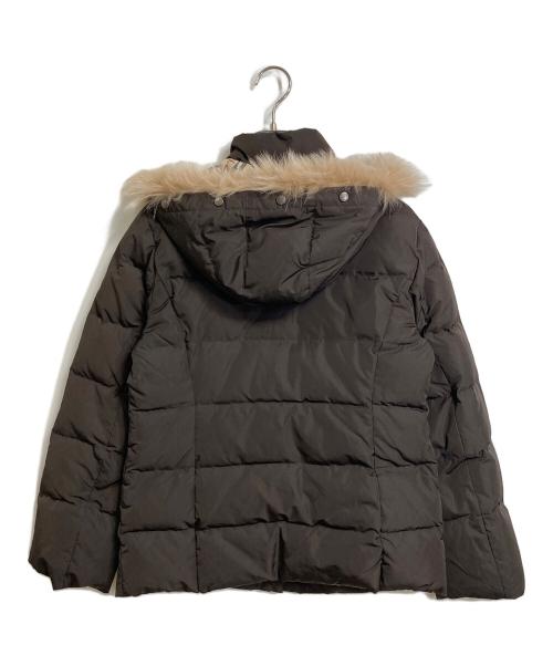 BURBERRY LONDON（バーバリーロンドン）BURBERRY LONDON (バーバリーロンドン) ファー付ダウンジャケット ブラウン サイズ:38の古着・服飾アイテム