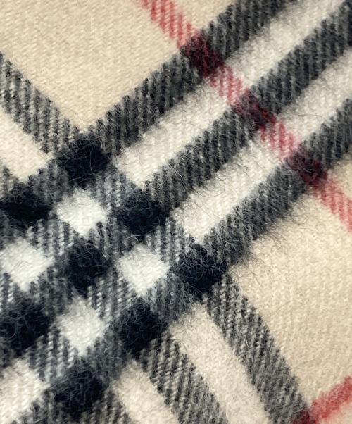 BURBERRY LONDON（バーバリーロンドン）BURBERRY LONDON (バーバリーロンドン) ノバチェックカシミヤマフラー ベージュ サイズ:実寸参照の古着・服飾アイテム