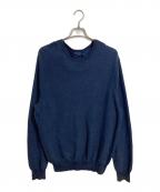 POLO RALPH LAURENポロ・ラルフローレン）の古着「PIMA COTTON 鹿の子ニット　」｜ネイビー