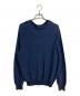 POLO RALPH LAUREN（ポロ・ラルフローレン）の古着「PIMA COTTON 鹿の子ニット　」｜ネイビー