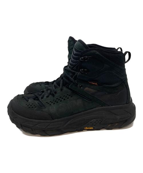 HOKAONEONE（ホカオネオネ）HOKAONEONE (ホカオネオネ) トレッキングシューズ ブラック サイズ:US10.5  UK10の古着・服飾アイテム