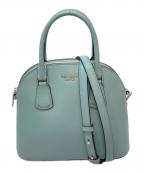 Kate Spadeケイトスペード）の古着「シルビア ミディアム ドーム サッチェル　ハンドバック　ショルダーバッグ　2WAYバッグ」｜ブルー