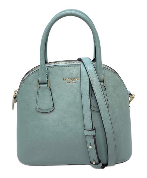 Kate Spade（ケイトスペード）Kate Spade (ケイトスペード) シルビア ミディアム ドーム サッチェル　ハンドバック　ショルダーバッグ　2WAYバッグ ブルー サイズ:実寸参照の古着・服飾アイテム