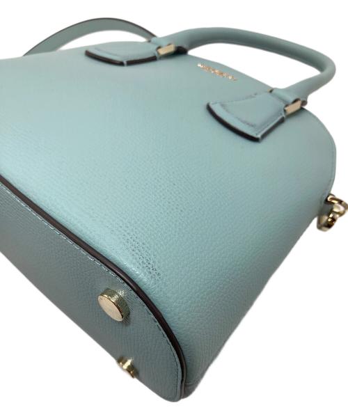 Kate Spade（ケイトスペード）Kate Spade (ケイトスペード) シルビア ミディアム ドーム サッチェル　ハンドバック　ショルダーバッグ　2WAYバッグ ブルー サイズ:実寸参照の古着・服飾アイテム