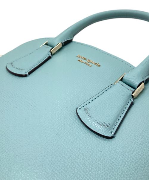 Kate Spade（ケイトスペード）Kate Spade (ケイトスペード) シルビア ミディアム ドーム サッチェル　ハンドバック　ショルダーバッグ　2WAYバッグ ブルー サイズ:実寸参照の古着・服飾アイテム