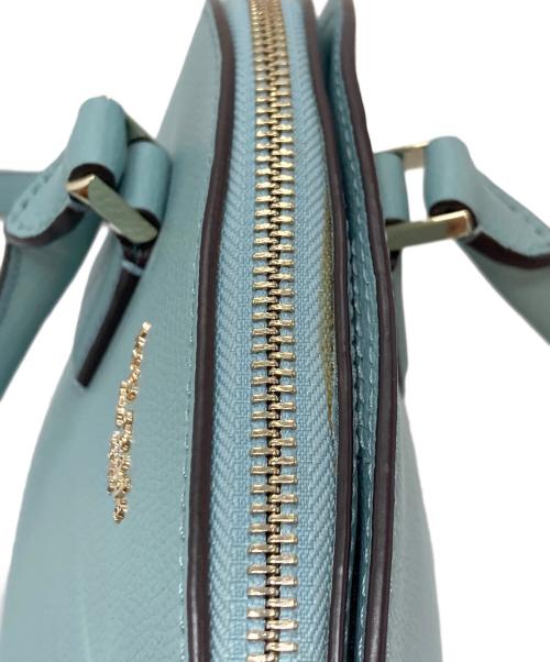 Kate Spade（ケイトスペード）Kate Spade (ケイトスペード) シルビア ミディアム ドーム サッチェル　ハンドバック　ショルダーバッグ　2WAYバッグ ブルー サイズ:実寸参照の古着・服飾アイテム