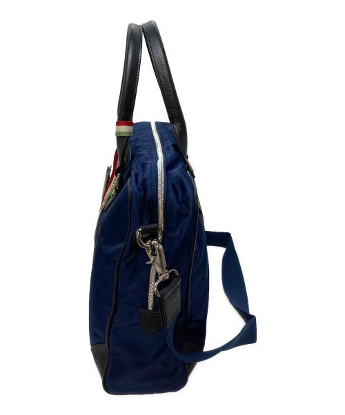 Orobianco（オロビアンコ）Orobianco (オロビアンコ) リモンタナイロンビジネスバッグ　ショルダーバッグ ネイビー×ブラック サイズ:実寸参照の古着・服飾アイテム