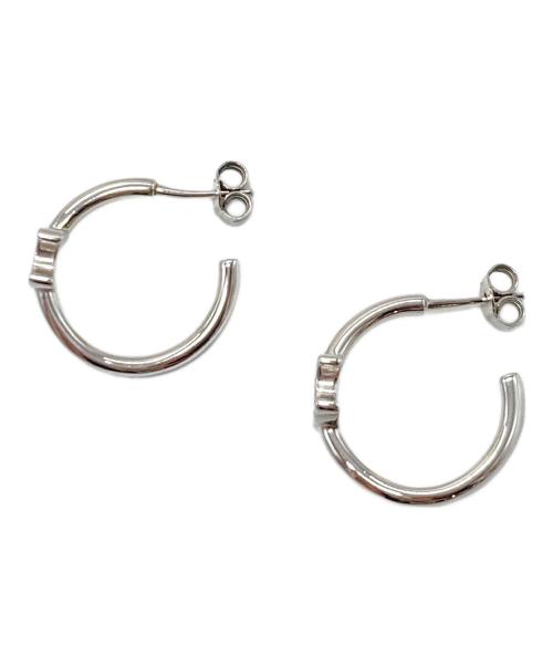 CELINE（セリーヌ）CELINE (セリーヌ) トリオンフ アシンメトリックフープ　ピアス シルバー サイズ:実寸参照の古着・服飾アイテム