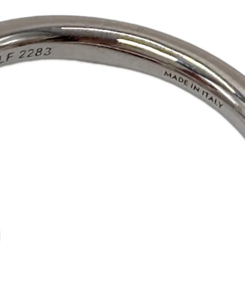 CELINE（セリーヌ）CELINE (セリーヌ) トリオンフ アシンメトリックフープ　ピアス シルバー サイズ:実寸参照の古着・服飾アイテム