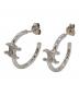 CELINE（セリーヌ）の古着「トリオンフ アシンメトリックフープ　ピアス」｜シルバー