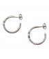 CELINE (セリーヌ) トリオンフ アシンメトリックフープ　ピアス シルバー サイズ:実寸参照：40000円