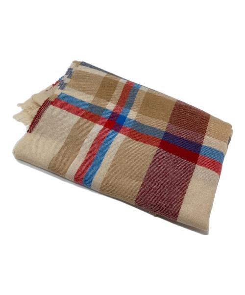 JOHNSTONS OF ELGIN（ジョンストンズオブエルガン）JOHNSTONS OF ELGIN (ジョンストンズオブエルガン) カシミヤチェックマフラー　ストール　カシミヤ100％　スコットランド製 マルチカラー サイズ:実寸参照の古着・服飾アイテム