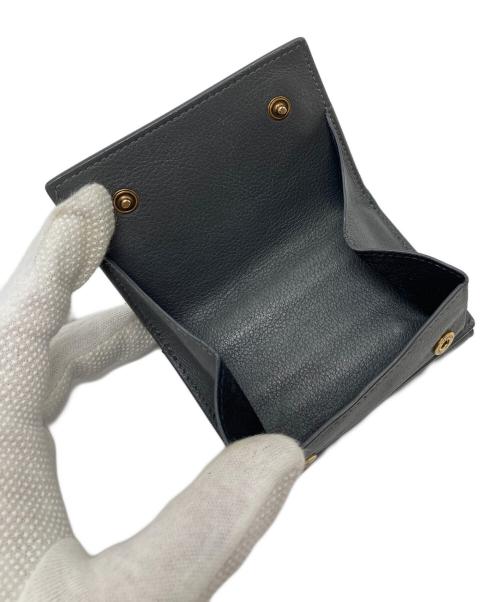 Yves Saint Laurent（イヴサンローラン）Yves Saint Laurent (イヴサンローラン) オリガミ タイニー 三つ折り財布　ミニ財布 グレー サイズ:実寸参照の古着・服飾アイテム