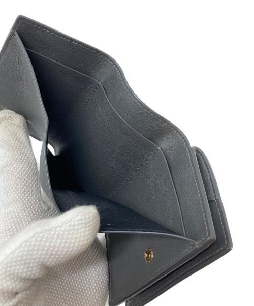 Yves Saint Laurent（イヴサンローラン）Yves Saint Laurent (イヴサンローラン) オリガミ タイニー 三つ折り財布　ミニ財布 グレー サイズ:実寸参照の古着・服飾アイテム