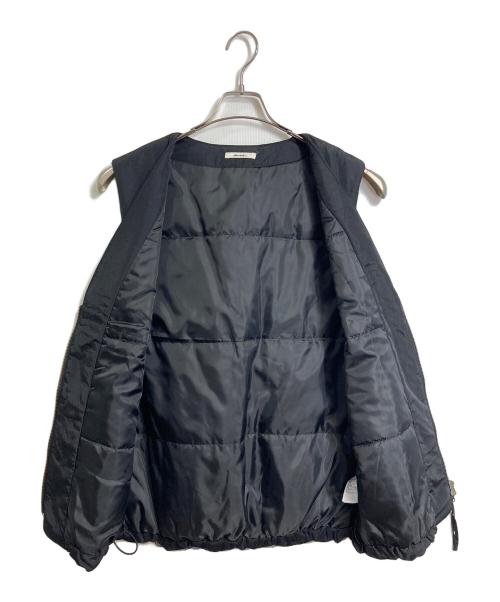 niko and（ニコアンド）niko and (ニコアンド) make stuff  軽インベスト　ナイロンベスト　ダブルジップ　アウター　ライトアウター　Misayoさんプロデュース ブラック サイズ:FREEの古着・服飾アイテム