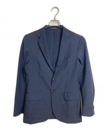 green label relaxing（グリーンレーベルリラクシング）の古着「ウールモヘア2Bジャケット　テーラードジャケット　ビジネスジャケット　アウター　ライトアウター」｜ネイビー