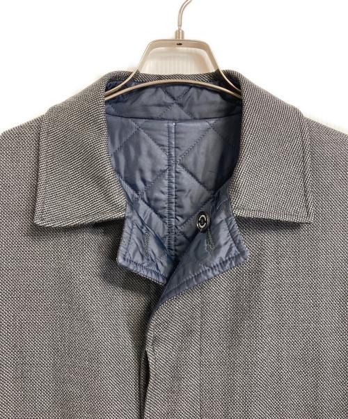 MACKINTOSH（マッキントッシュ）MACKINTOSH (マッキントッシュ) リバーシブルコート　ステンカラーコート　キルティングコート グレー×ネイビー サイズ:40の古着・服飾アイテム