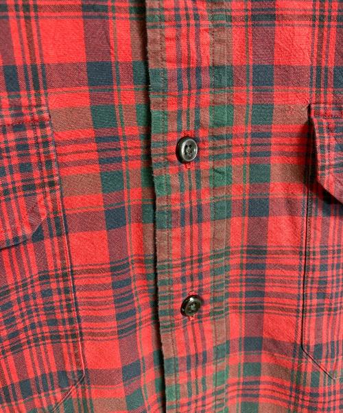 POLO RALPH LAUREN（ポロ・ラルフローレン）POLO RALPH LAUREN (ポロ・ラルフローレン) 【古着】90’S トラッド チェックシャツ　長袖シャツ　90年代 G.I. SHIRT ポニーなし レッド サイズ:XLの古着・服飾アイテム