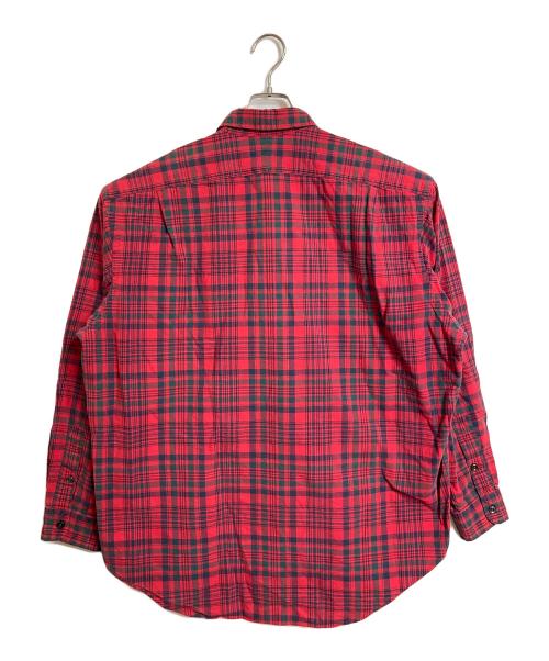 POLO RALPH LAUREN（ポロ・ラルフローレン）POLO RALPH LAUREN (ポロ・ラルフローレン) 【古着】90’S トラッド チェックシャツ　長袖シャツ　90年代 G.I. SHIRT ポニーなし レッド サイズ:XLの古着・服飾アイテム