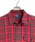 POLO RALPH LAUREN (ポロ・ラルフローレン) 【古着】90’S トラッド チェックシャツ　長袖シャツ　90年代 G.I. SHIRT ポニーなし レッド サイズ:XL：5000円