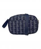 LACOSTEラコステ）の古着「モノグラムスリムクロスオーバーバッグ　ショルダーバッグ」｜ネイビー