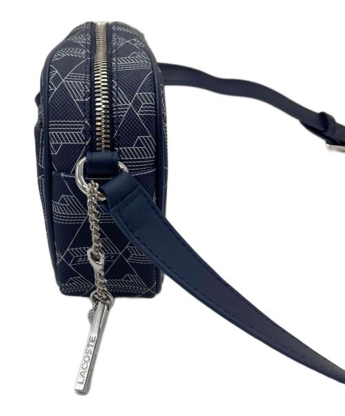 LACOSTE（ラコステ）LACOSTE (ラコステ) モノグラムスリムクロスオーバーバッグ　ショルダーバッグ ネイビー サイズ:実寸参照の古着・服飾アイテム