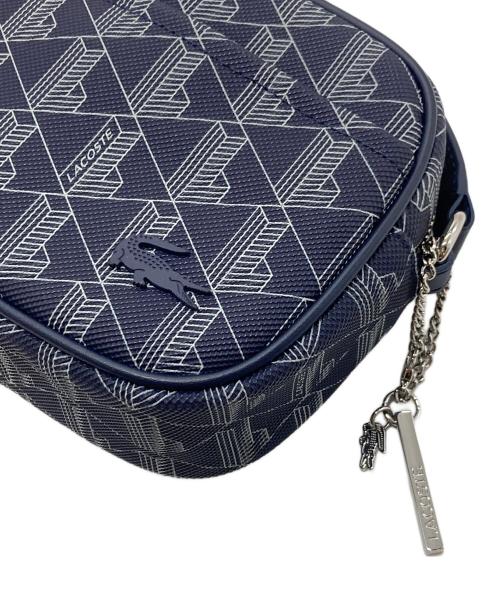 LACOSTE（ラコステ）LACOSTE (ラコステ) モノグラムスリムクロスオーバーバッグ　ショルダーバッグ ネイビー サイズ:実寸参照の古着・服飾アイテム