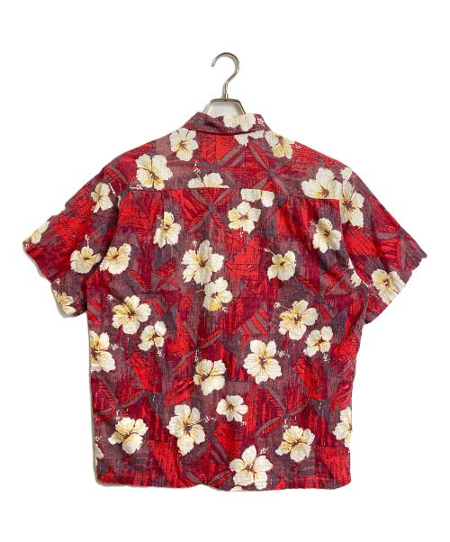 Patagonia（パタゴニア）Patagonia (パタゴニア) 90’Ｓアロハシャツ　半袖シャツ　花柄　総柄　ハイビスカス　90年代　1998年製 OLD Patagonia レッド サイズ:Mの古着・服飾アイテム