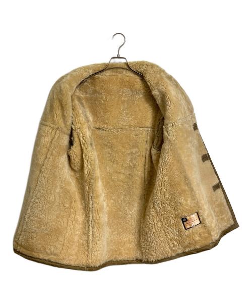 LEATHERCRAFT SPECIALISTS（レザークラフト スペシャリスト）LEATHERCRAFT SPECIALISTS (レザークラフト スペシャリスト) 【古着】ムートンコート　アウター ベージュ サイズ:実寸参照の古着・服飾アイテム