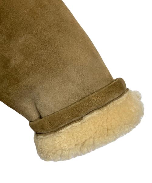 LEATHERCRAFT SPECIALISTS（レザークラフト スペシャリスト）LEATHERCRAFT SPECIALISTS (レザークラフト スペシャリスト) 【古着】ムートンコート　アウター ベージュ サイズ:実寸参照の古着・服飾アイテム