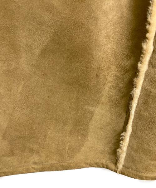 LEATHERCRAFT SPECIALISTS（レザークラフト スペシャリスト）LEATHERCRAFT SPECIALISTS (レザークラフト スペシャリスト) 【古着】ムートンコート　アウター ベージュ サイズ:実寸参照の古着・服飾アイテム