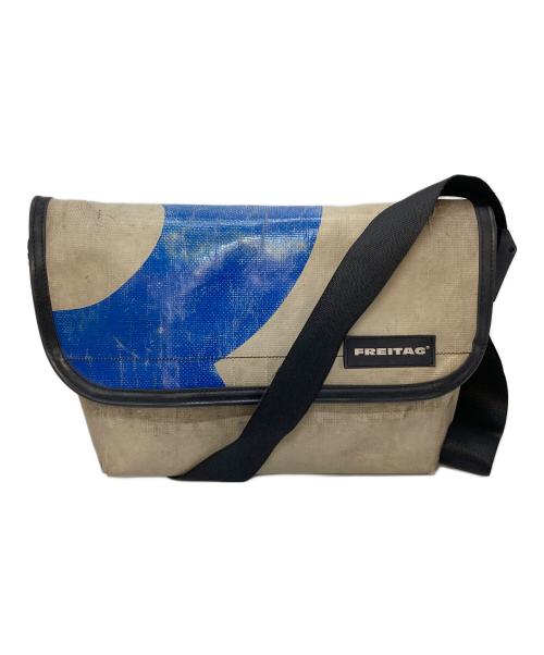 FREITAG（フライターグ）FREITAG (フライターグ) SURFSIDE6  サーフサイド6 メッセンジャーバッグ  ショルダーバッグ ベージュ×ブルー サイズ:実寸参照の古着・服飾アイテム