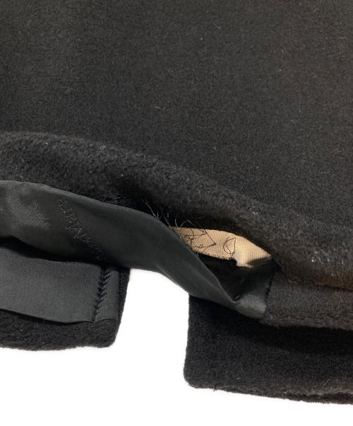 MaxMara（マックスマーラ）MaxMara (マックスマーラ) ヴァージンウールチェスターコート　ラグラン　ロングコート　白タグ ブラック サイズ:40の古着・服飾アイテム