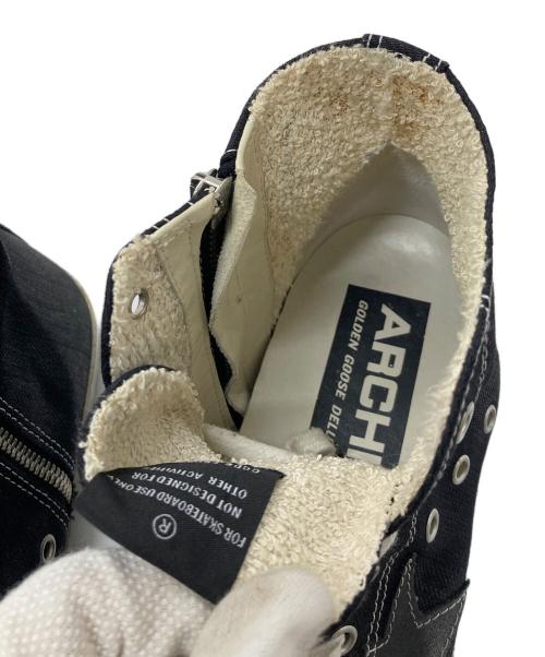 GOLDEN GOOSE（ゴールデングース）GOLDEN GOOSE (ゴールデングース) FRANCY ヴィンテージ加工ハイカットスニーカー ブラック サイズ:42の古着・服飾アイテム