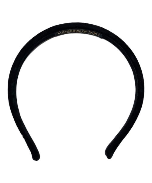 ALEXANDRE de Paris（アレクサンドルドゥパリ）ALEXANDRE DE PARIS (アレクサンドルドゥパリ) カチューシャ　ヘアアクセサリー　フランス製 ブラック サイズ:実寸参照の古着・服飾アイテム