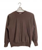 AURALEEオーラリー）の古着「HIGH COUNT HEAVY SWEAT P/O  スウェット　日本製」｜ブラウン