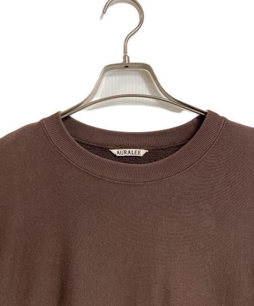 AURALEE（オーラリー）AURALEE (オーラリー) HIGH COUNT HEAVY SWEAT P/O  スウェット　日本製 ブラウン サイズ:4の古着・服飾アイテム