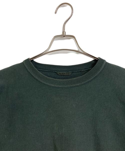 AURALEE（オーラリー）AURALEE (オーラリー) SUPER MILLED SWEAT P/O  スーパーミルドスウェット　スウェット　日本製 ダークグリーン サイズ:4の古着・服飾アイテム
