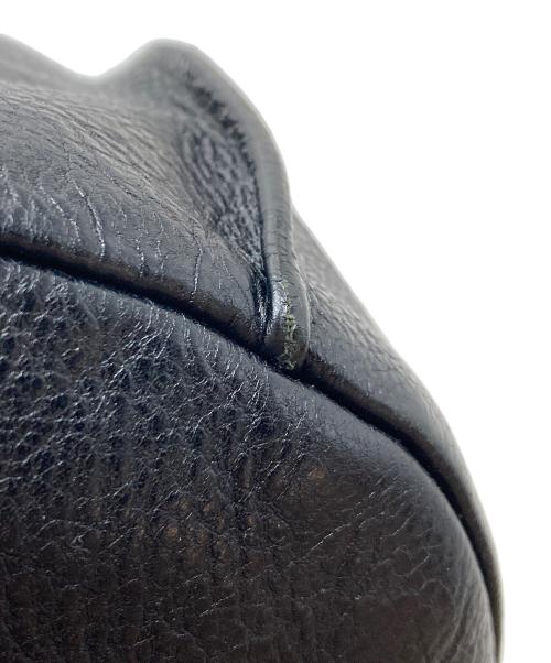 IL BISONTE（イル ビゾンテ）IL BISONTE (イル ビゾンテ) ショルダーバッグ　レザーバッグ　巾着型　イタリア製 ブラック サイズ:実寸参照の古着・服飾アイテム