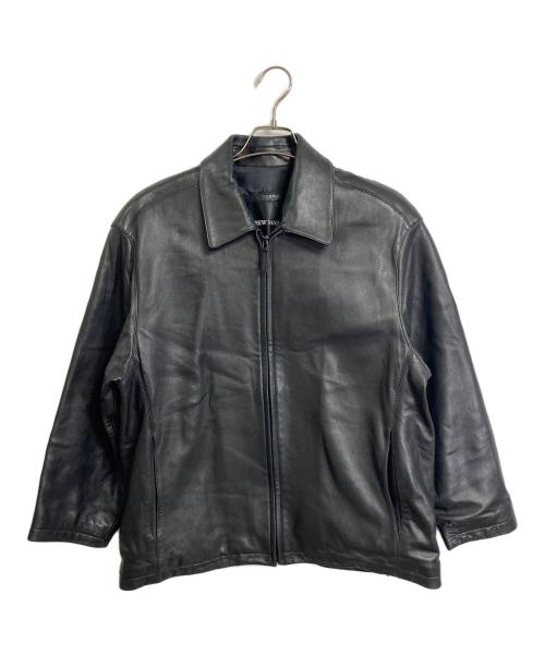 ANDREW MARC（アンデュリューマーク）ANDREW MARC (アンデュリューマーク) 【古着】レザージャケット　アウター　ライトアウター　00's  ブラック サイズ:Mの古着・服飾アイテム