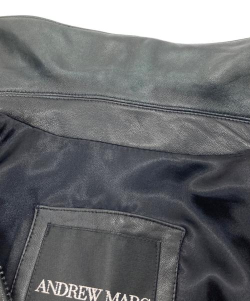 ANDREW MARC（アンデュリューマーク）ANDREW MARC (アンデュリューマーク) 【古着】レザージャケット　アウター　ライトアウター　00's  ブラック サイズ:Mの古着・服飾アイテム