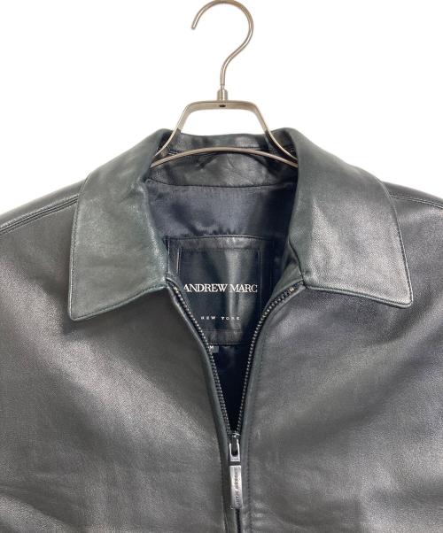 ANDREW MARC（アンデュリューマーク）ANDREW MARC (アンデュリューマーク) 【古着】レザージャケット　アウター　ライトアウター　00's  ブラック サイズ:Mの古着・服飾アイテム